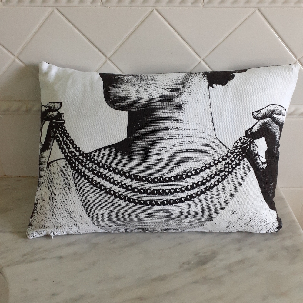 ❌SOLD❌ CB2 Down Reversible Throw Pillow NWOT - Picture 2 of 7